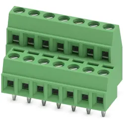 PCB terminal, 14 pole, pitch 3.81 mm, AWG 26-16, 8 A, screw connection, green, 1708071