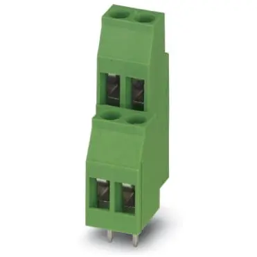PCB terminal, 4 pole, pitch 5 mm, AWG 24-12, 22 A, screw connection, green, 1721029 - 1