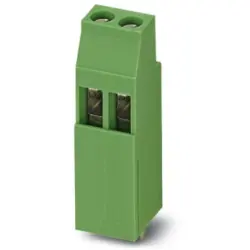 PCB terminal, 2 pole, pitch 5 mm, AWG 24-12, 24 A, screw connection, green, 1721045
