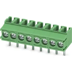 PCB terminal, 8 pole, pitch 3.5 mm, AWG 26-16, 17.5 A, screw connection, green, 1984824