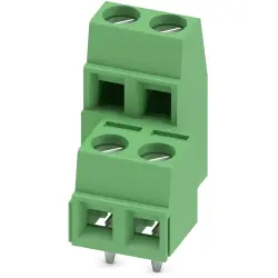 PCB terminal, 4 pole, pitch 5 mm, AWG 26-16, 13.5 A, screw connection, green, 1726037
