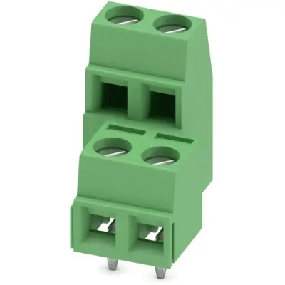PCB terminal, 4 pole, pitch 5 mm, AWG 26-16, 13.5 A, screw connection, green, 1726037 - 1