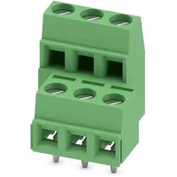 PCB terminal, 6 pole, pitch 5 mm, AWG 26-16, 13.5 A, screw connection, green, 1726053