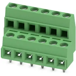 PCB terminal, 12 pole, pitch 5 mm, AWG 26-16, 13.5 A, screw connection, green, 1726134