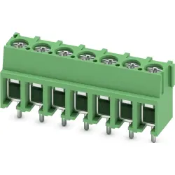 PCB terminal, 7 pole, pitch 5 mm, AWG 20-10, 32 A, screw connection, green, 1935828
