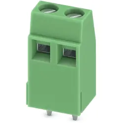 PCB terminal, 2 pole, pitch 5.08 mm, AWG 26-16, 13.5 A, screw connection, green, 1731828