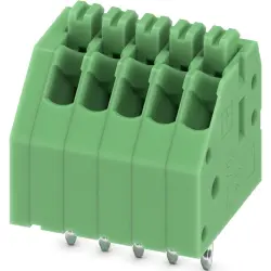 PCB terminal, 5 pole, pitch 2.5 mm, AWG 24-20, 2 A, push-in, green, 1989777