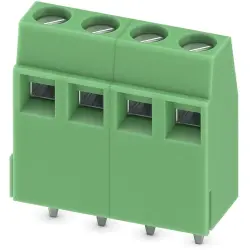 PCB terminal, 4 pole, pitch 5.08 mm, AWG 26-16, 13.5 A, screw connection, green, 1731857