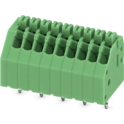 PCB terminal, 9 pole, pitch 2.5 mm, AWG 24-20, 2 A, push-in, green, 1990070 - 1