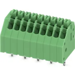 PCB terminal, 9 pole, pitch 2.5 mm, AWG 24-20, 2 A, push-in, green, 1990070