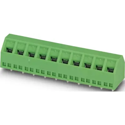 PCB terminal, 6 pole, pitch 5.08 mm, AWG 26-16, 17.5 A, screw connection, green, 1869253 - 1