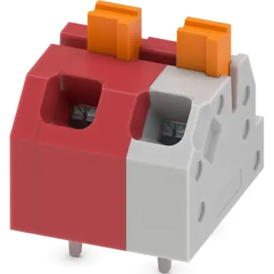 PCB terminal, 2 pole, pitch 5 mm, AWG 24-16, 16 A, push-in, multicoloured, 1768814 - 1