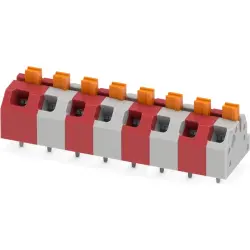 PCB terminal, 8 pole, pitch 5 mm, AWG 24-16, 16 A, push-in, multicoloured, 1768834