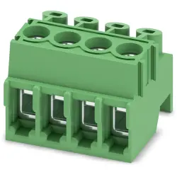PCB terminal, 4 pole, pitch 3.5 mm, AWG 26-16, 8 A, screw connection, green, 1984332