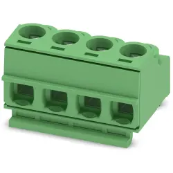 PCB terminal, 4 pole, pitch 5 mm, AWG 26-14, 10 A, screw connection, green, 1755758