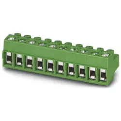PCB terminal, 8 pole, pitch 5 mm, AWG 26-14, 10 A, screw connection, green, 1935077