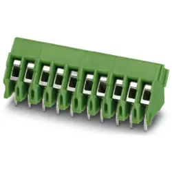 PCB terminal, 4 pole, pitch 3.5 mm, AWG 26-16, 17.5 A, screw connection, green, 1988972