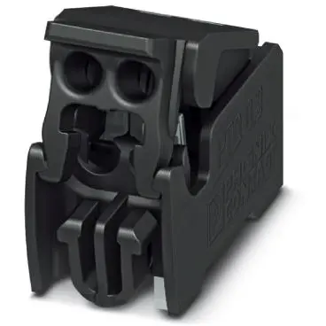 PCB terminal, 2 pole, pitch 2.5 mm, AWG 26-22, 4 A, black, 1702610 - 1