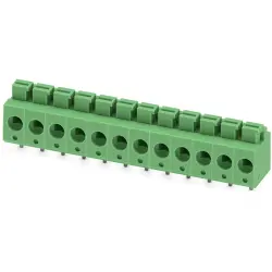 PCB terminal, 12 pole, pitch 5 mm, AWG 26-14, 16 A, spring-clamp connection, green, 1792960