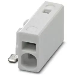 PCB terminal, 1 pole, pitch 2.5 mm, AWG 26-20, 6 A, spring-clamp connection, white, 1840035