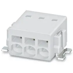 PCB terminal, 4 pole, pitch 2.5 mm, AWG 26-20, 6 A, spring-clamp connection, white, 1814650