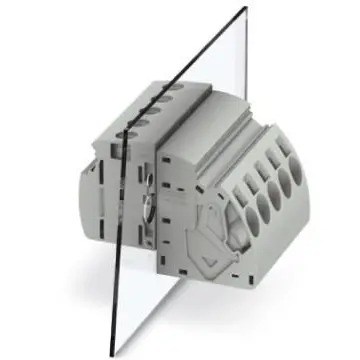 Feed through terminal, 1 pole, 1.5-16 mm², clamping points: 2, gray, screw connection, 76 A, 1844390 - 1