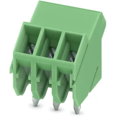 PCB terminal, 3 pole, pitch 3.5 mm, AWG 28-16, 12 A, screw connection, green, 1931783 - 1