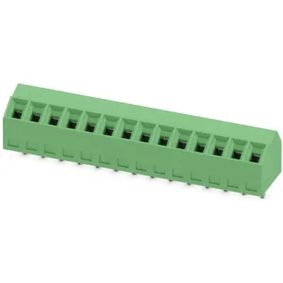 PCB terminal, 14 pole, pitch 3.5 mm, AWG 26-16, 10 A, screw connection, green, 1751219 - 1