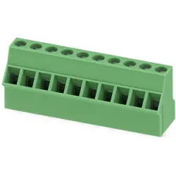 PCB terminal, 10 pole, pitch 5.08 mm, AWG 26-14, 20 A, screw connection, green, 1736780