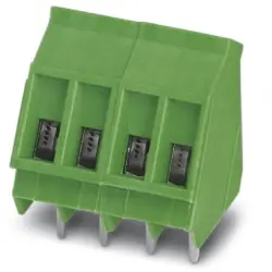 PCB terminal, 4 pole, pitch 5.08 mm, AWG 24-12, 24 A, screw connection, green, 1713040