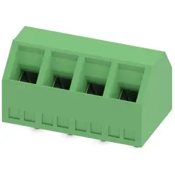 PCB terminal, 4 pole, pitch 5 mm, AWG 26-16, 13.5 A, screw connection, green, 1869088