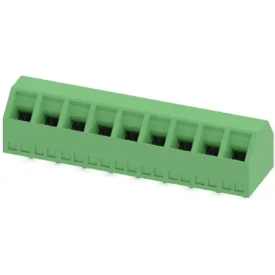 PCB terminal, 9 pole, pitch 5 mm, AWG 26-16, 13.5 A, screw connection, green, 1869130 - 1