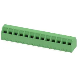 PCB terminal, 13 pole, pitch 5 mm, AWG 26-16, 13.5 A, screw connection, green, 1869172