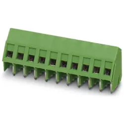PCB terminal, 4 pole, pitch 5.08 mm, AWG 26-14, 17.5 A, screw connection, green, 1733596
