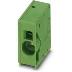 PCB terminal, 1 pole, pitch 10 mm, AWG 20-4, 76 A, spring-clamp connection, green, 1735778