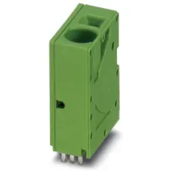 PCB terminal, 1 pole, pitch 10 mm, AWG 20-4, 76 A, push-in spring connection, green, 1016011
