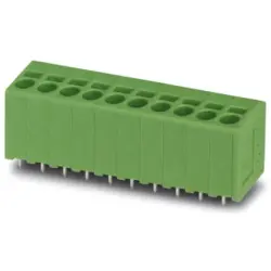 PCB terminal, 1 pole, pitch 5 mm, AWG 24-12, 24 A, spring-clamp connection, green, 1731468