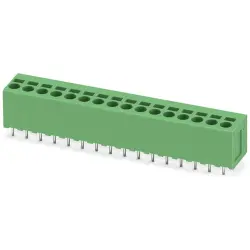 PCB terminal, 16 pole, pitch 5 mm, AWG 24-12, 24 A, spring-clamp connection, green, 1702734