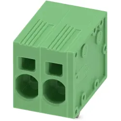 PCB terminal, 2 pole, pitch 7.5 mm, AWG 24-8, 41 A, spring-clamp connection, green, 1719192