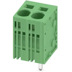 PCB terminal, 2 pole, pitch 7.5 mm, AWG 24-8, 41 A, spring-clamp connection, green, 1719312