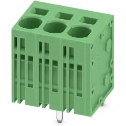 PCB terminal, 3 pole, pitch 7.5 mm, AWG 24-8, 41 A, spring-clamp connection, green, 1719325