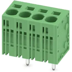 PCB terminal, 4 pole, pitch 7.5 mm, AWG 24-8, 41 A, spring-clamp connection, green, 1719338