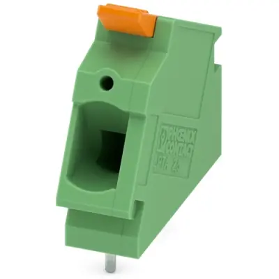PCB terminal, 1 pole, pitch 5 mm, AWG 24-12, 24 A, push-in, green, 1190362 - 1