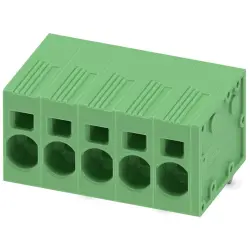 PCB terminal, 5 pole, pitch 7.5 mm, AWG 24-8, 41 A, spring-clamp connection, green, 1719228