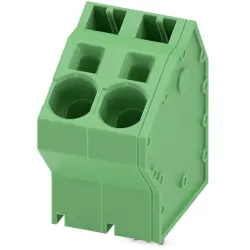 PCB terminal, 2 pole, pitch 10 mm, AWG 18-4, 76 A, spring-clamp connection, green, 1819202