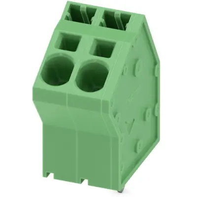 PCB terminal, 2 pole, pitch 7.5 mm, AWG 24-8, 41 A, spring-clamp connection, green, 1819082 - 1