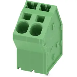 PCB terminal, 2 pole, pitch 7.5 mm, AWG 24-8, 41 A, spring-clamp connection, green, 1819082