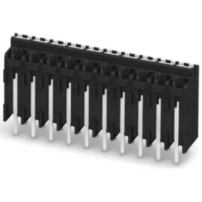 PCB terminal, 6 pole, pitch 3.5 mm, AWG 24-16, 13.5 A, spring-clamp connection, black, 1822354 - 1