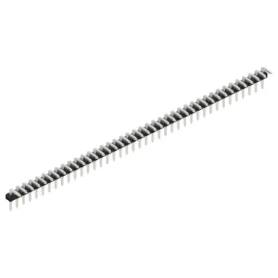 Pin header, 40 pole, pitch 2 mm, angled, black, SLY 3 035 40 Z - 1