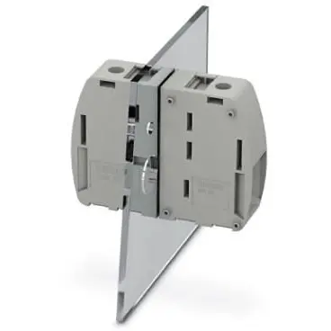 Feed through terminal, 1 pole, 25-95 mm², clamping points: 2, gray, screw connection, 232 A, 1713223 - 1
